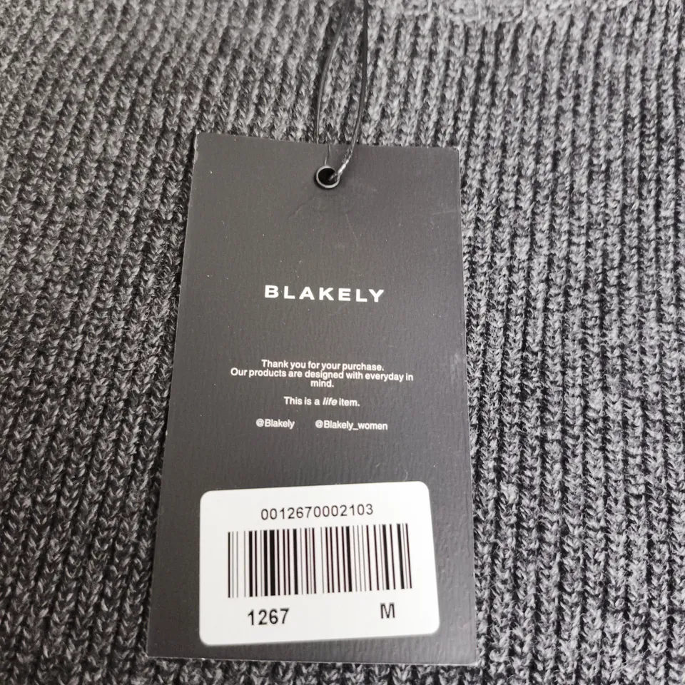 BLAKELY WOMEN'S KNIT JUMPER – DARK CHARCOAL, SIZE M