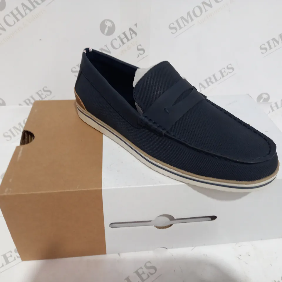 BOXED CALL IT SPRING VENANIEL NAVY BLUE LOAFER SHOE - SIZE 7 
