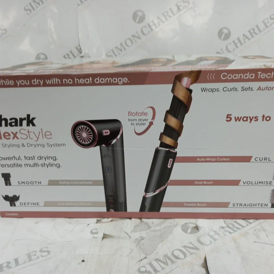 BOXED SHARK FLEXSTYLE HAIR STYLER AND DRYER 