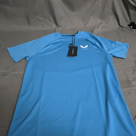 CASTORE PERFORMANCE T-SHIRT – BLUE, XS