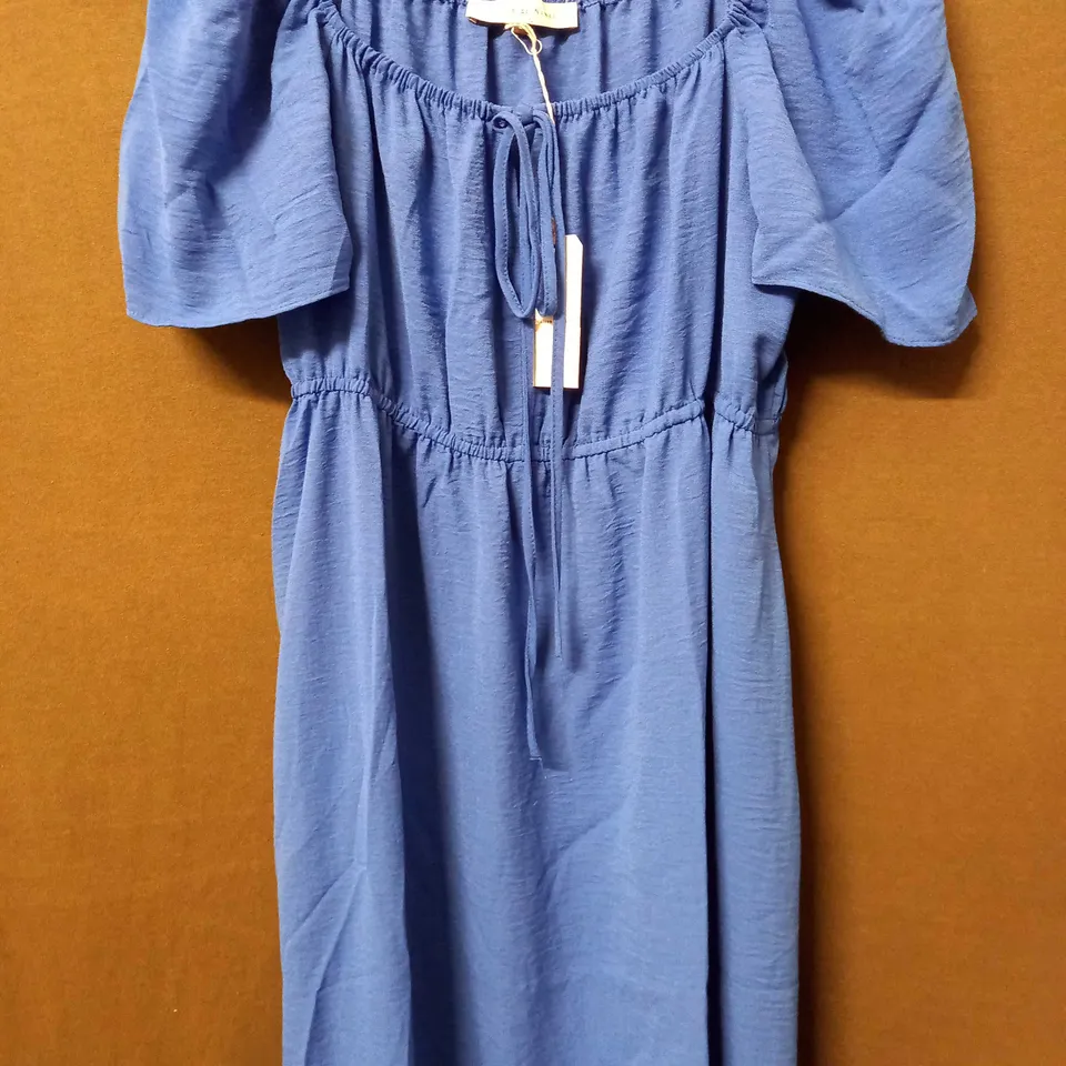 MAISON DE NIMES GYPSY DRESS IN COBALT BLUE - LARGE