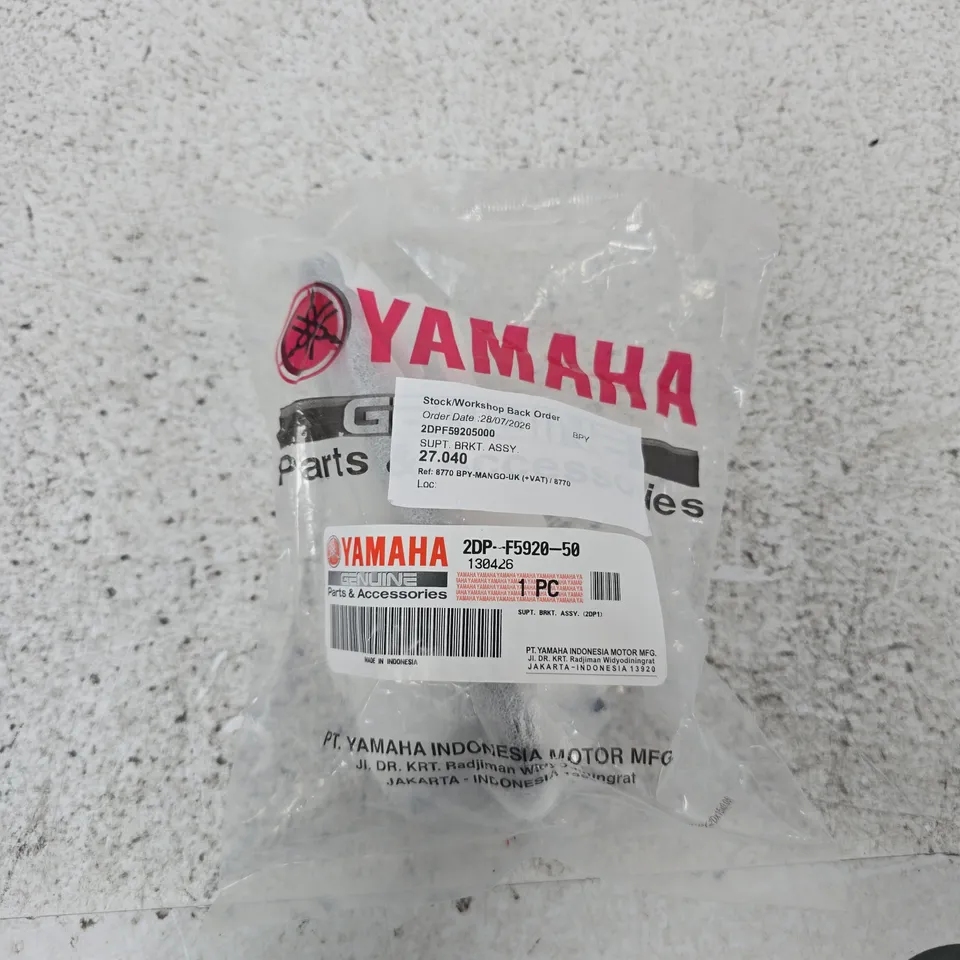 YAMAHA SUPT BRACKET ACCESSORY GENUINE PARTS & ACCESSORIES BAG – MOTORCYCLE COMPONENT (SEALED)