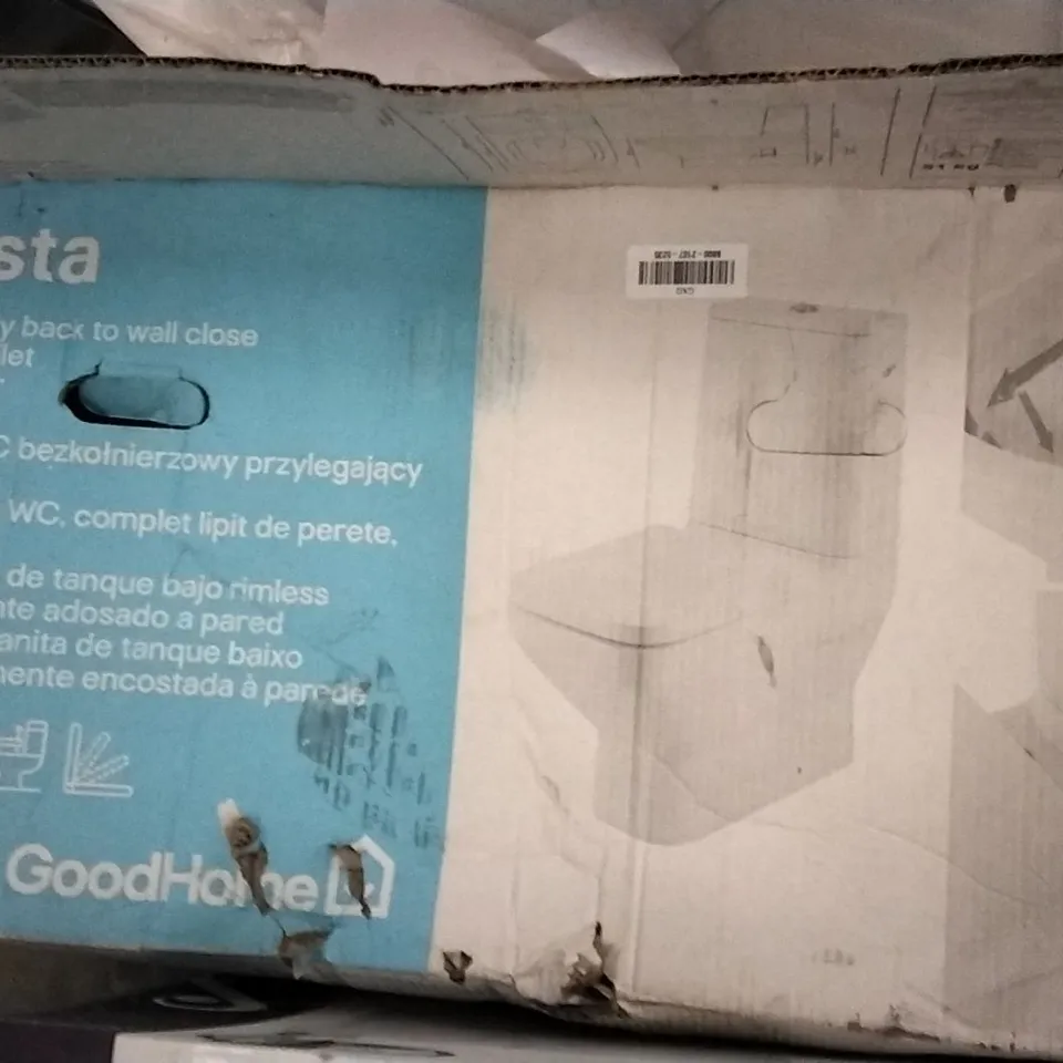 BOXED TEESTA RIMLESS FULLY BACK TO WALL CLOSE COUPLED TOILET 