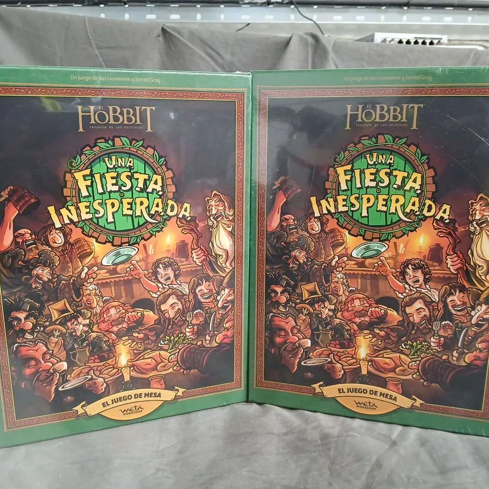 2 SEALED THE HOBBIT AN UNEXPECTED PARTY BOARD GAME - SPANISH EDITION