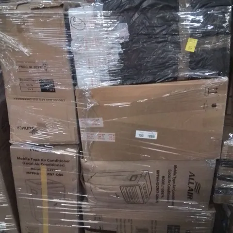 PALLET CONTAINING LARGE QUANTITY OF AIR CONDITIONING UNITS