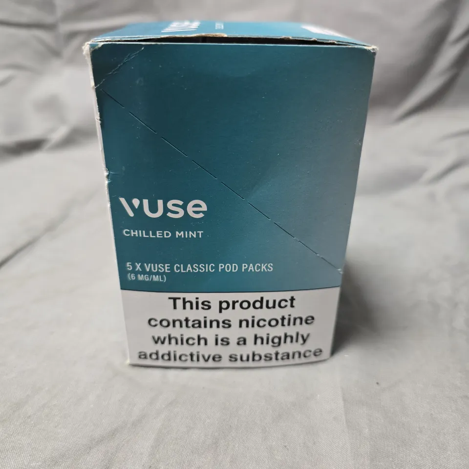 VUSE CLASSIC POD PACKS – CHILLED MINT, 5 X PODS, 6 MG/ML NICOTINE