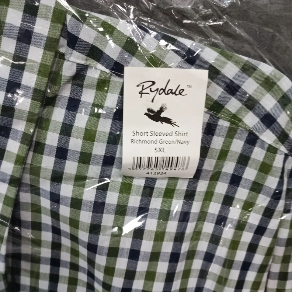 RYDALE SHORT SLEEVE SHIRT – RICHMOND GREEN/NAVY – 5XL