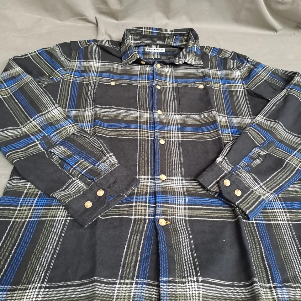 BARBOUR CHECKERED JACKET SIZE L 