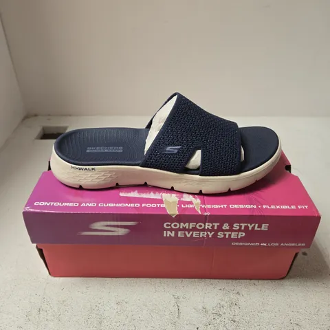 SKECHERS GOWALK SANDALS – NAVY, WOMEN'S UK 7 