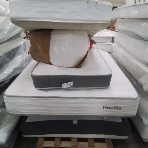 PALLET CONTAINING APPROXIMATELY 6 MATTRESSES IN VARIOUS SIZES AND SPECS