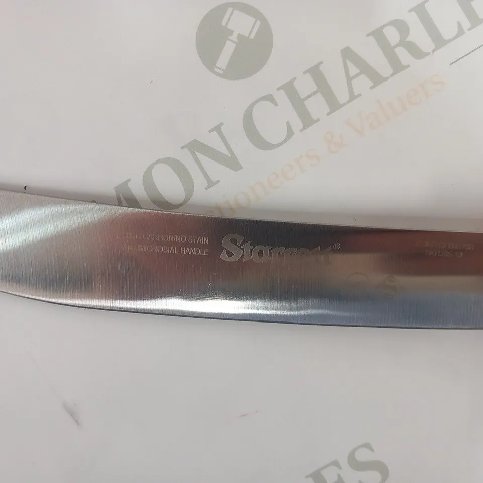 APPROXIMATELY 4 STARRETT BUTCHER KNIFE AERIAL TRIM WITH CURVED BROAD BLADE BKR205-10