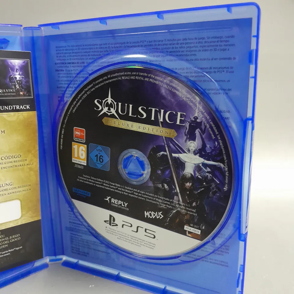 SOULSTICE DELUXE EDITION FOR PS5 
