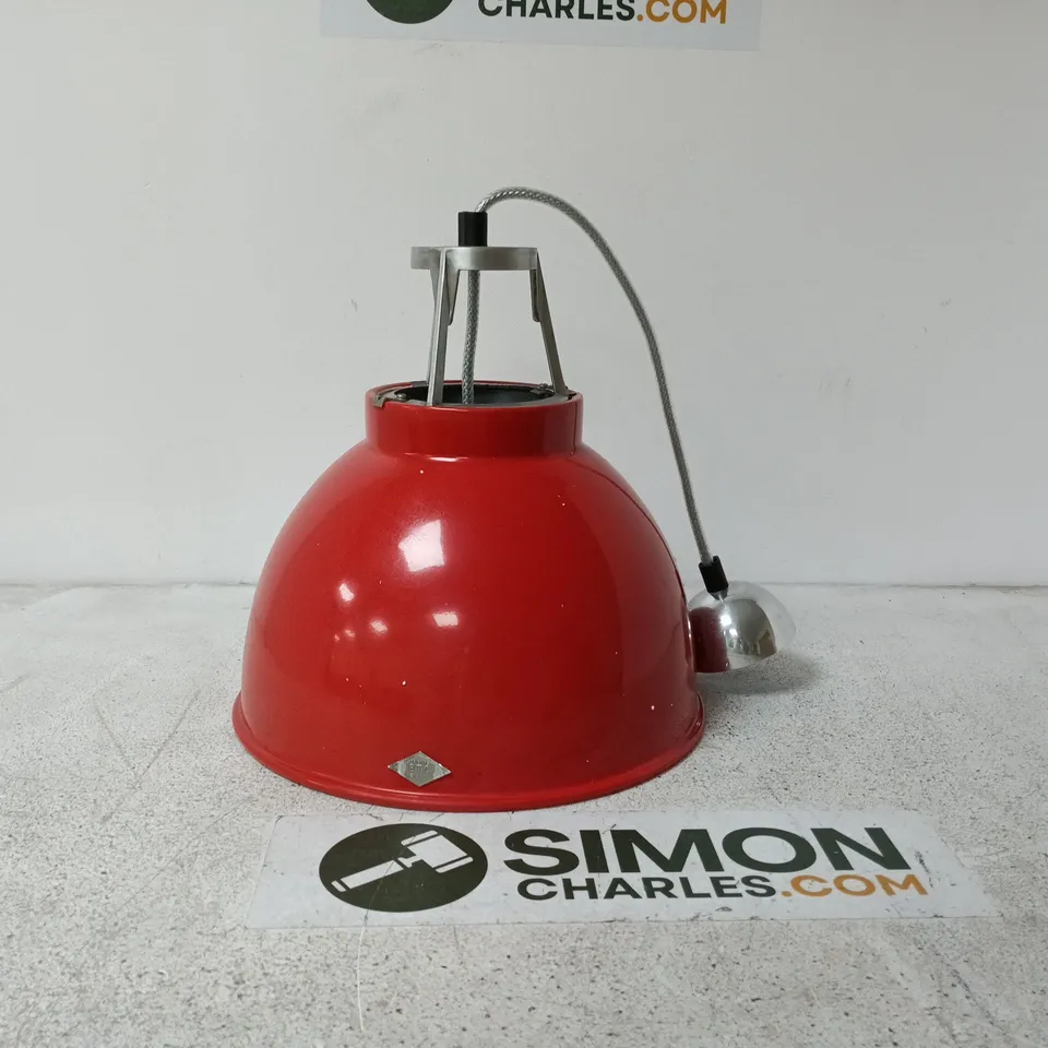ORIGINAL BTC RED PENDANT LAMP BOXED