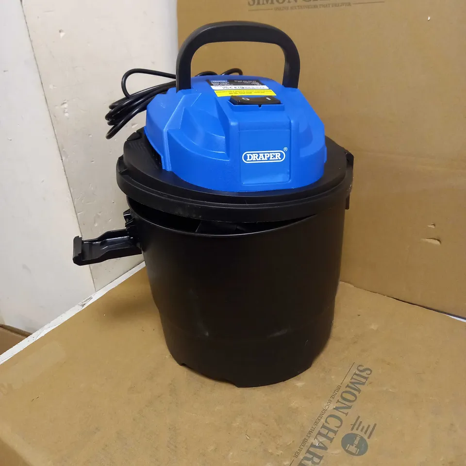 DRAPER 90107 230V 1250W 15L WET AND DRY VACUUM CLEANER