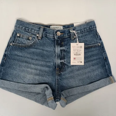 PULL & BEAR DENIM SHORTS IN BLUE SIZE UK 10