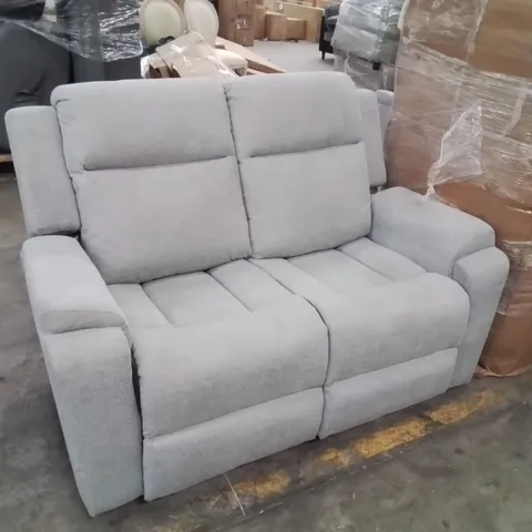 ORKA 2 SEATER FABRIC MANUAL RECLINER SOFA - GREY