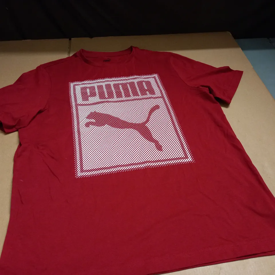 PUMA RED T-SHIRT - L