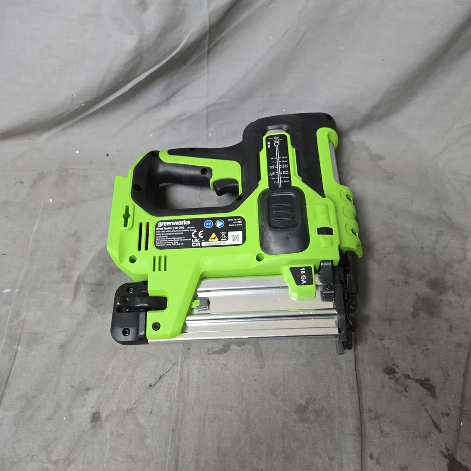 GREENWORKS 18GA BRAD NAILER
