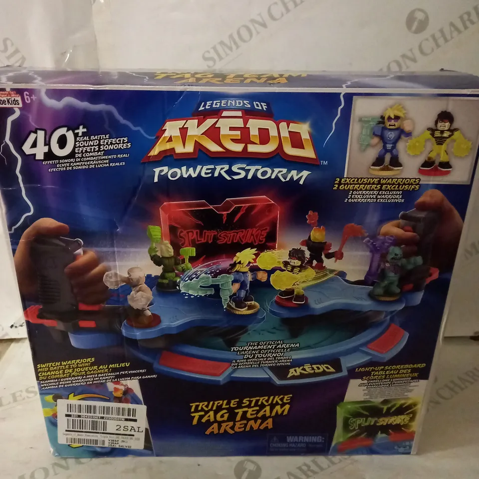 LEGENDS OF AKEDO POWERSTORM TRIPLE STRIKE TAG TEAM ARENA  RRP £59.99