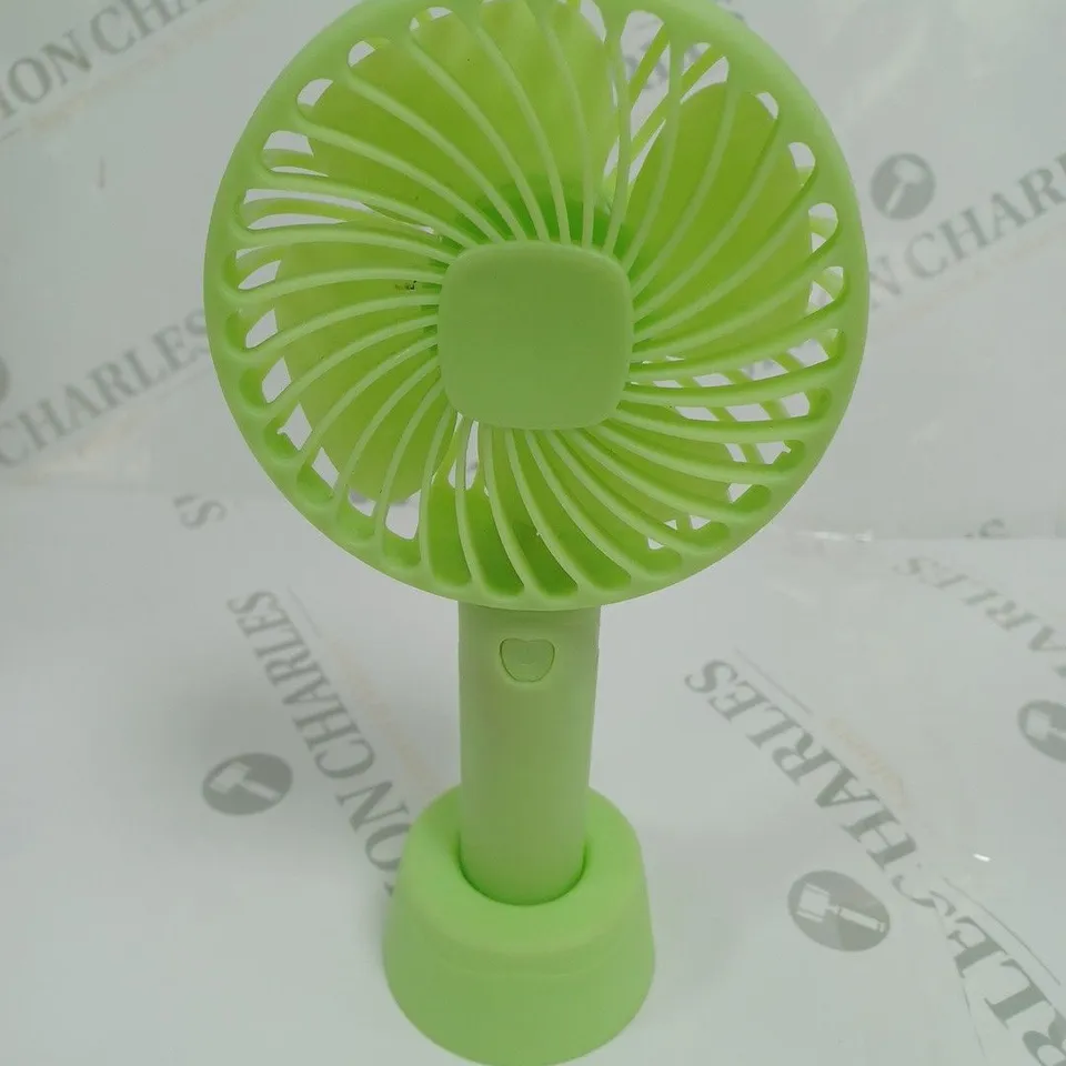 BOXED ETERNAL CLASSICS PORTABLE RECHARGEABLE FAN N20 GREEN