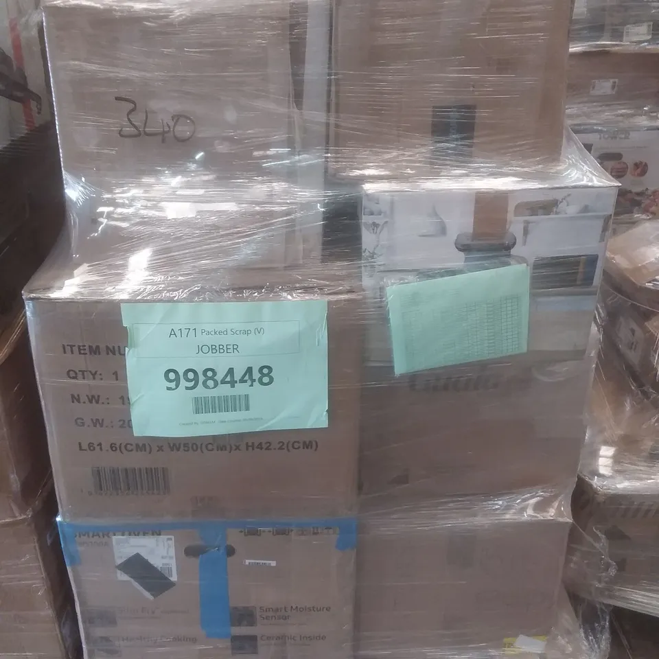 PALLET OF APPROXIMATELY 15 ASSORTED KITCHEN APPLIANCES INCLUDING 