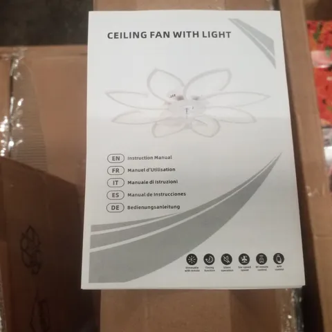 BOXED CEILING FAN WITH LIGHT 