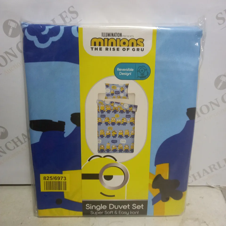 SEALED MINIONS THE RISE OF GRU SINGLE DUVET SET 