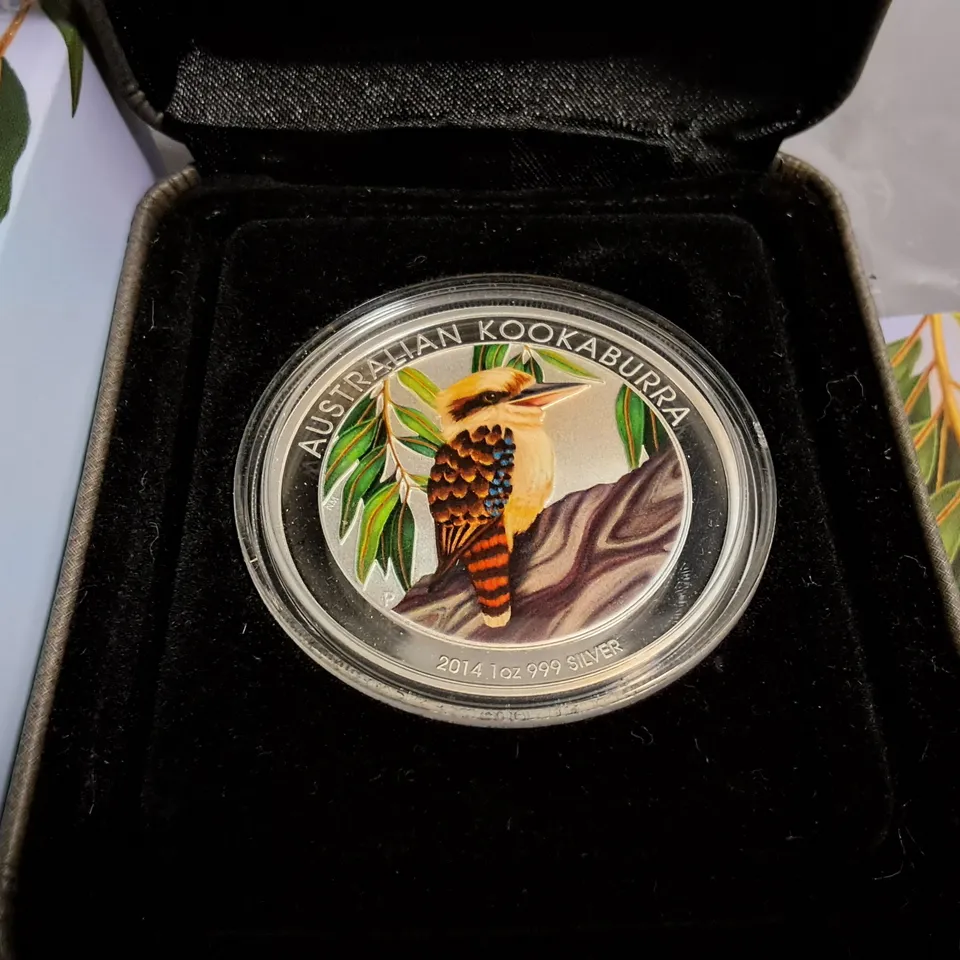 PERTH MINT 1OZ SILVER KOOKABURRA COLOURED COIN