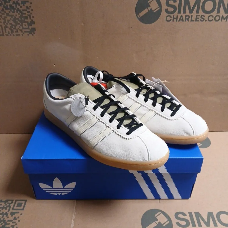 BOXED PAIR OF ADIDAS ORIGINALS SNEAKERS – CREAM/OFF-WHITE, UK 11