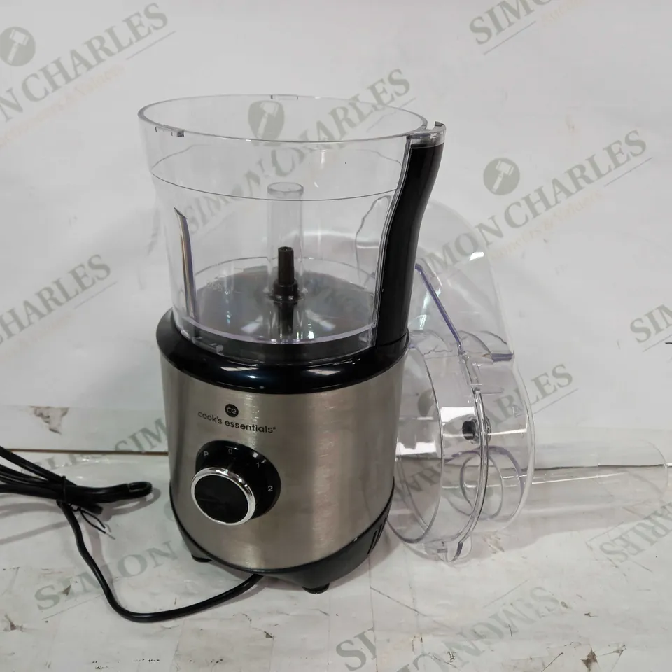 COOK'S ESSENTIALS 400ML COMPACT DOUBLE BLADE FOOD PROCESSOR
