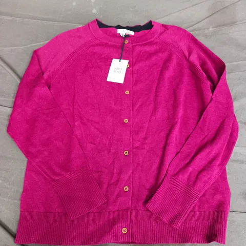 WHITE STUFF LULU CARDI IN DARK PLUM - UK 18