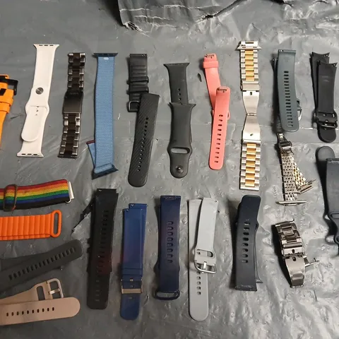 LOT OF APPROXIMATELY 22 ASSORTED WATCH STRAPS