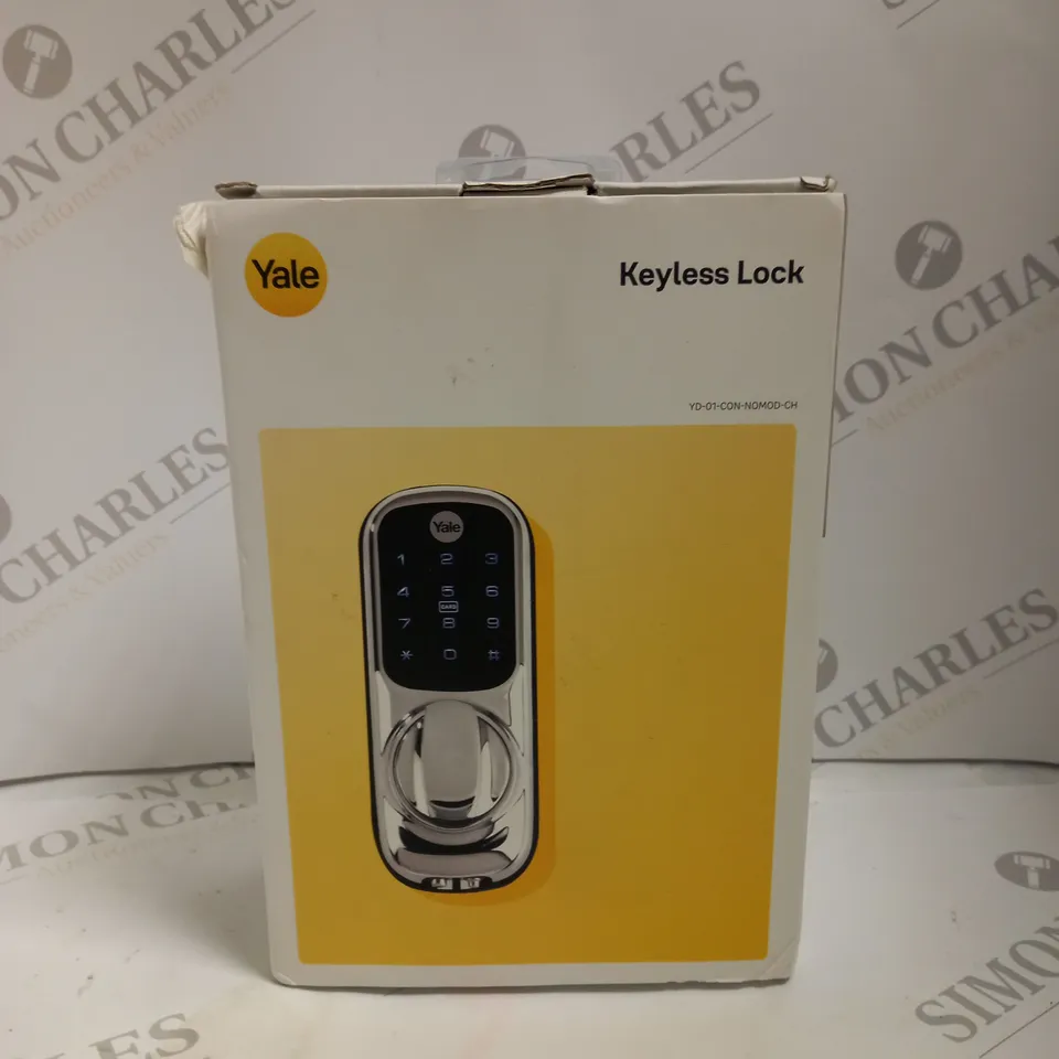 BOXED YALE KEYLESS LOCK YD-O1-CON-NOMOD-CH
