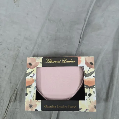 ASHWOOD LEATHER GENUINE LEATHER PURSE – HEART SHAPED PINK