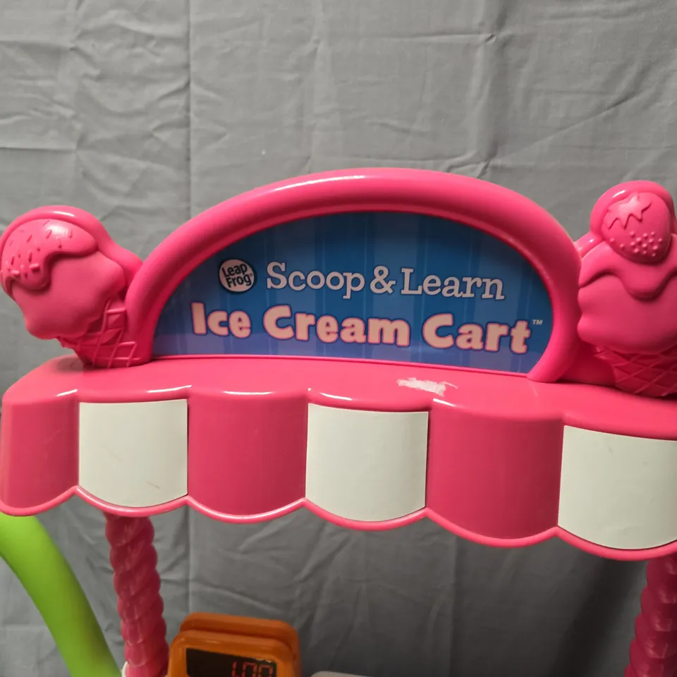 LEAPFROG SCOOP & LEARN ICE CREAM CART TOY