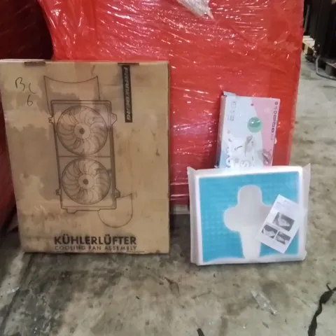 PALLET OF ASSORTED HOUSEHOLD GOODS AND PRODUCTS TO INCLUDE;COOLING FAN,SCOOTER,PILLOW
