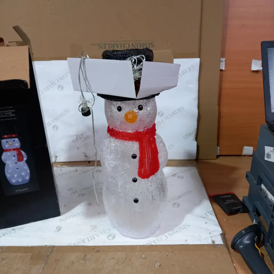 SNOWMAN WITH TIMER LED
