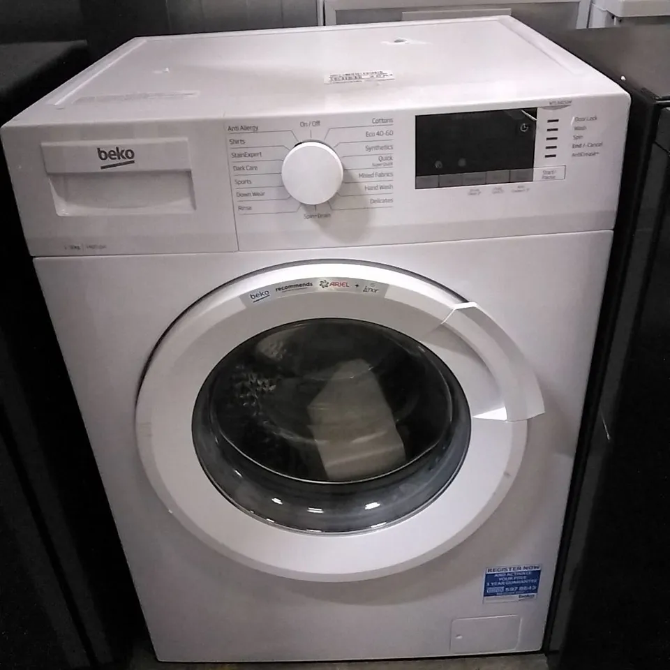 BEKO 1-8KG FREESTANDING WASHING MACHINE IN WHITE - WTL84151W