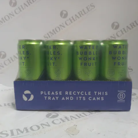 SEALED BUBBKES WATER BUBBLES WONKY FRUIT DRINK PACK OF 12