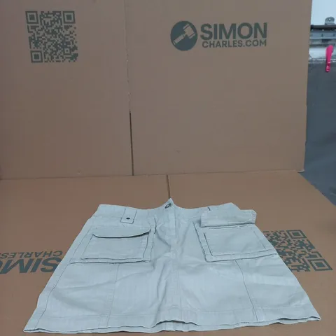NEXT WOMEN'S LIGHT GREY CARGO SKIRT  – UK 10