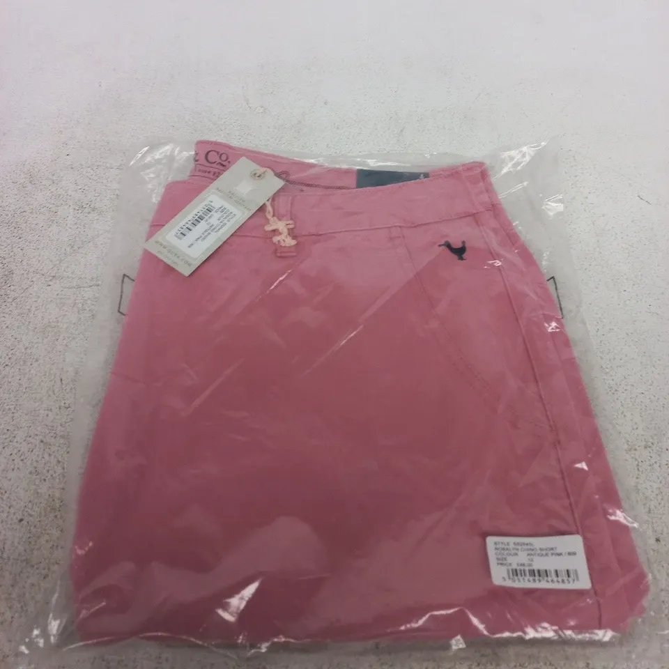 QUBA WOMEN'S SHORTS – ANTIQUE PINK UK SIZE 12