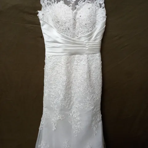 EMBELLISHED WEDDING DRESS IN IVORY - SIZE UNSPECIFIED