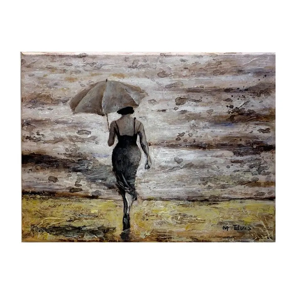 BOXED CANVAS PAINTING - 59992 UMBRELLA TIME (1 BOX)