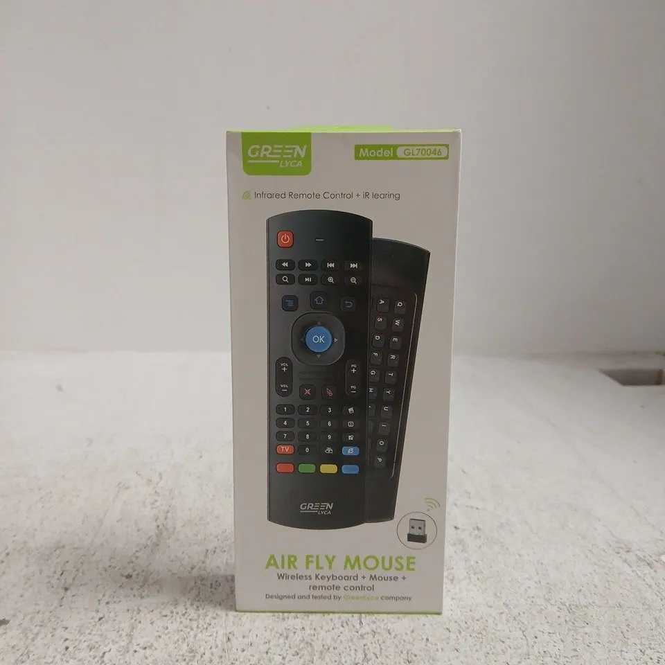 GREEN LYCA AIR FLY MOUSE WIRELESS KEYBOARD/MOUSE/REMOTE CONTROL