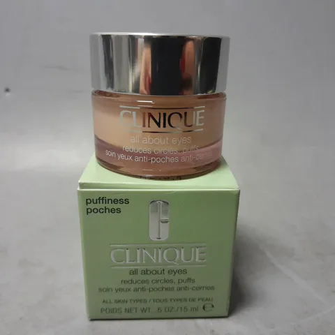 BOXED CLINIQUE ALL ABOUT EYES LIGHTWEIGHT EYE CREAM 15ML