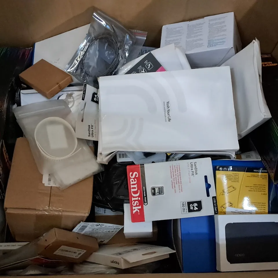 LARGE QUANTITY OF ASSORTED ITEMS TO INCLUDE FLAMELESS CANDLE LIGHTS, SANDISK FLASH DRIVES AND 3D PRINTING FILAMENT 