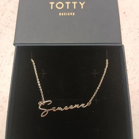 POSH TOTTY DESIGNS MAKE IT PERSONAL SCRIPT NAME NECKLACE STERLING SILVER