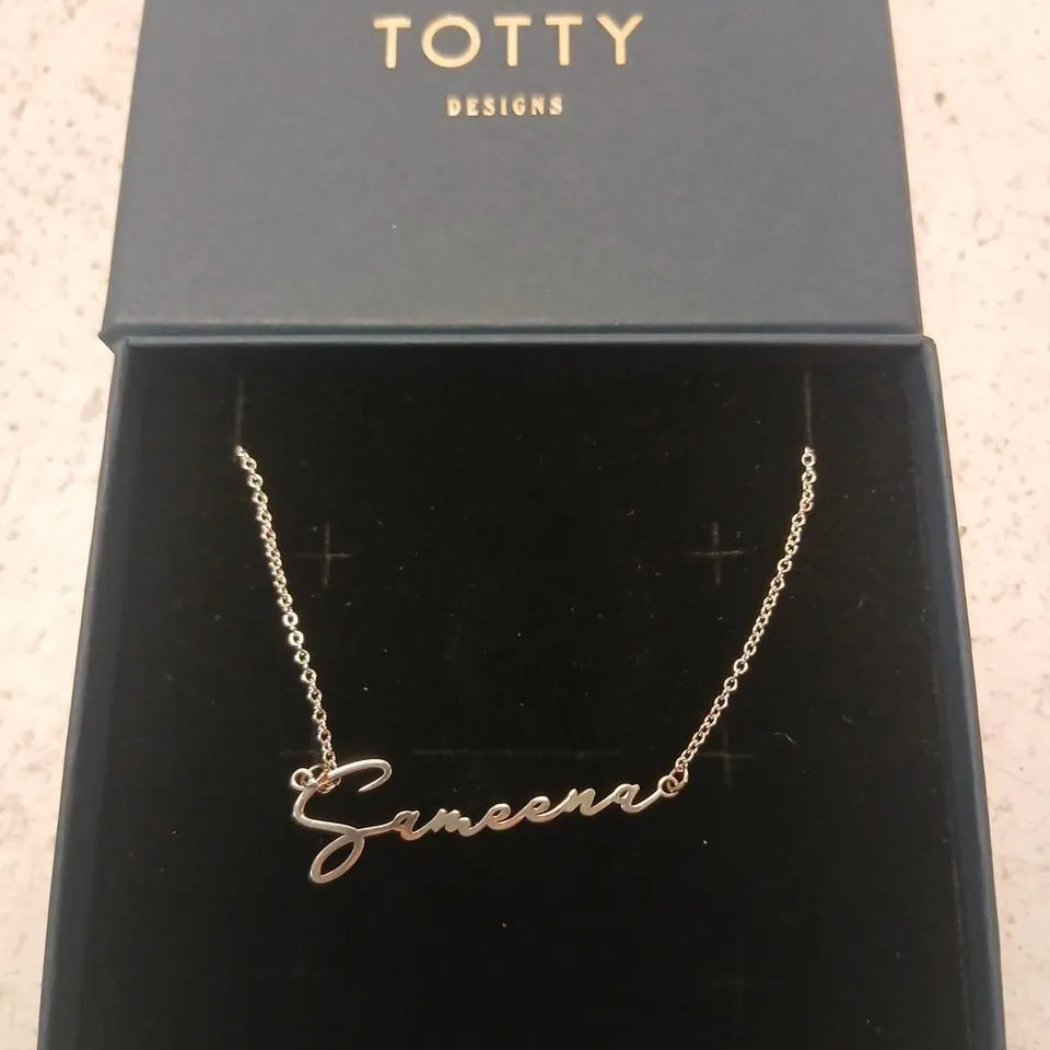 POSH TOTTY DESIGNS MAKE IT PERSONAL SCRIPT NAME NECKLACE STERLING SILVER