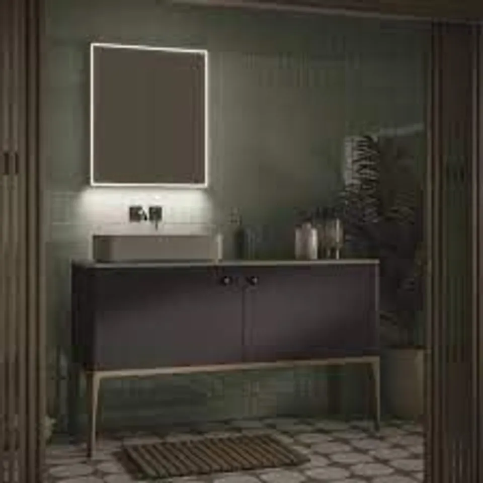 BOXED EXOS MIRROR CABINET WITH LED LIGHTING 