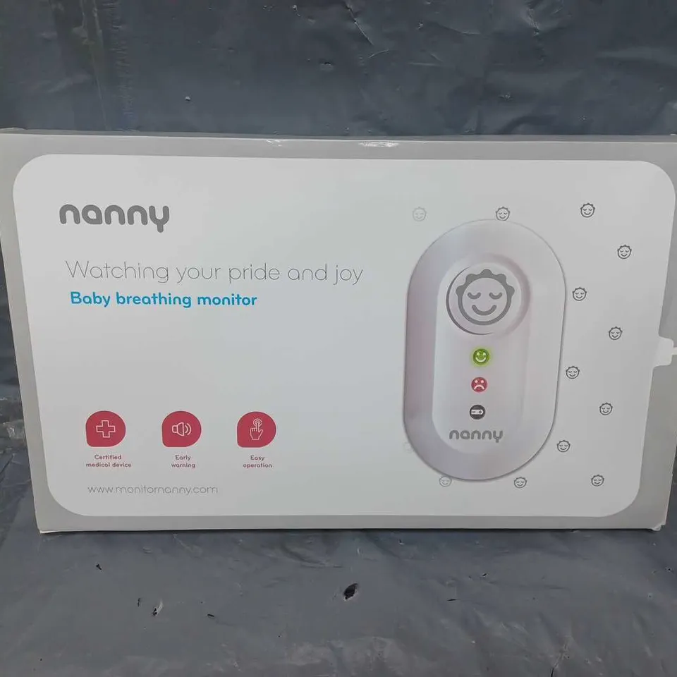 BOXED NANNY BABY BREATHING MONITOR